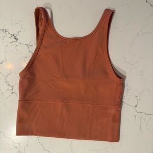 Lululemon Power Pivot Tank Rib Coral